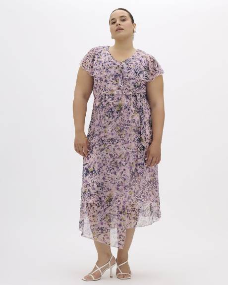 Printed Wrap Maxi Dress - Addition Elle