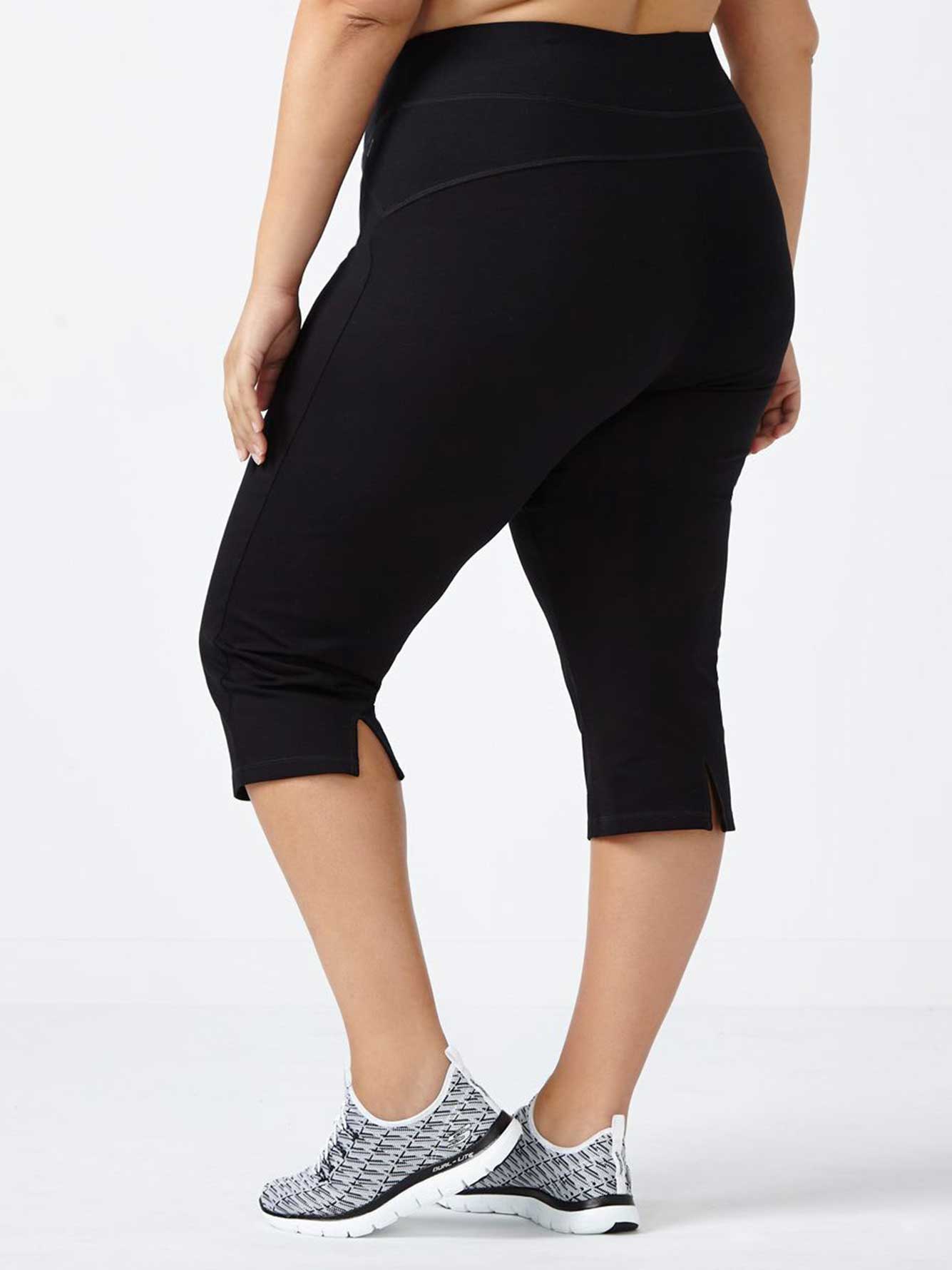 PlusSize Basic Yoga Capri ActiveZone Penningtons