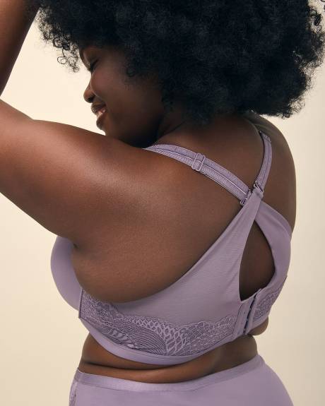 Breathable Underwire T-Shirt Bra with Lace - ti Voglio