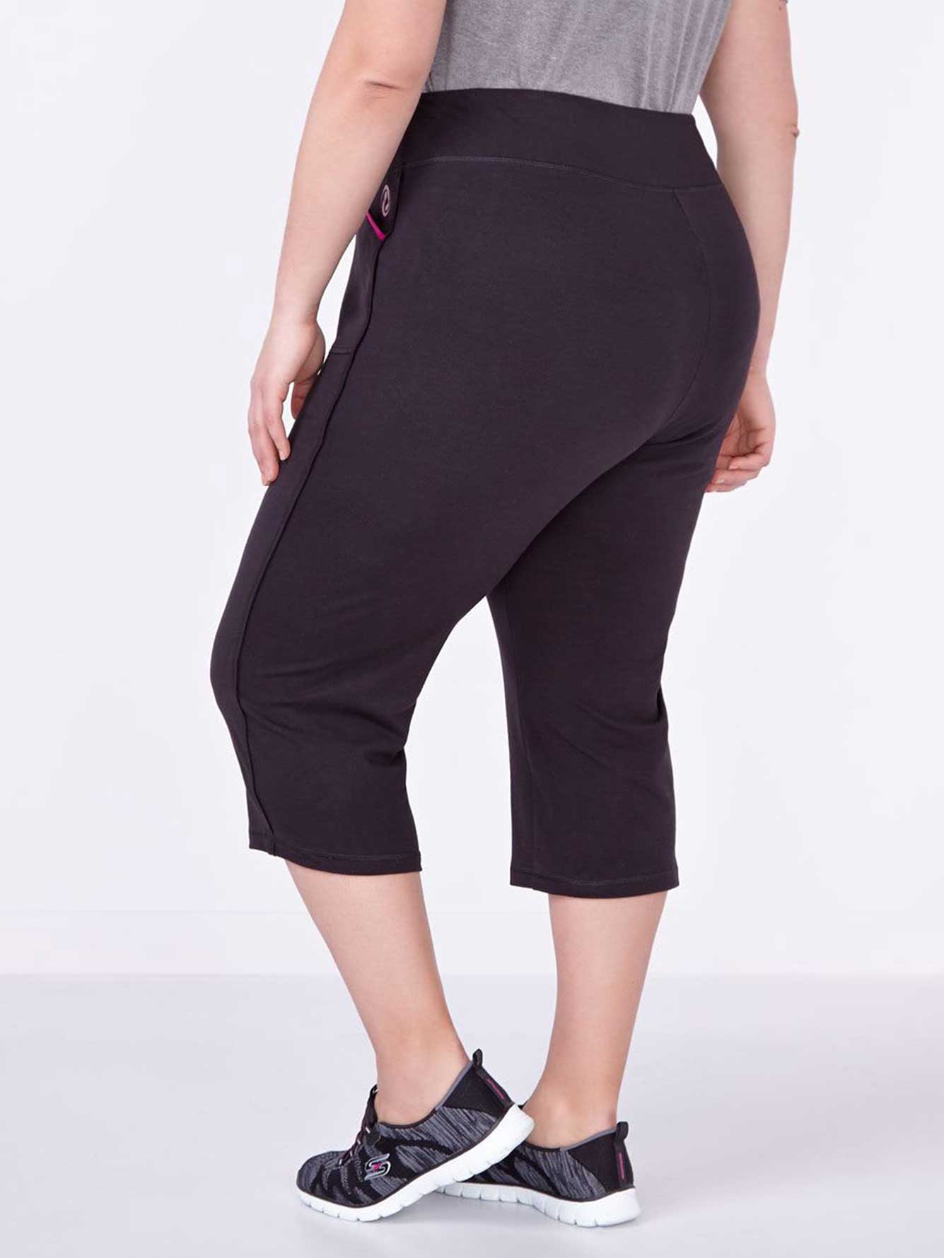 Essentials PlusSize Yoga Capri Penningtons