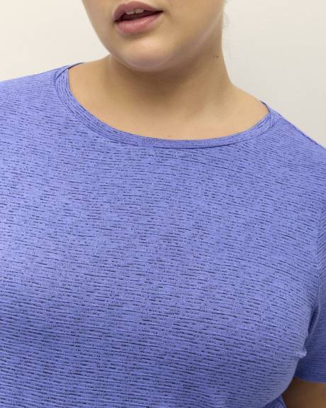 Textured Short-Sleeve Tee - Active Zone
