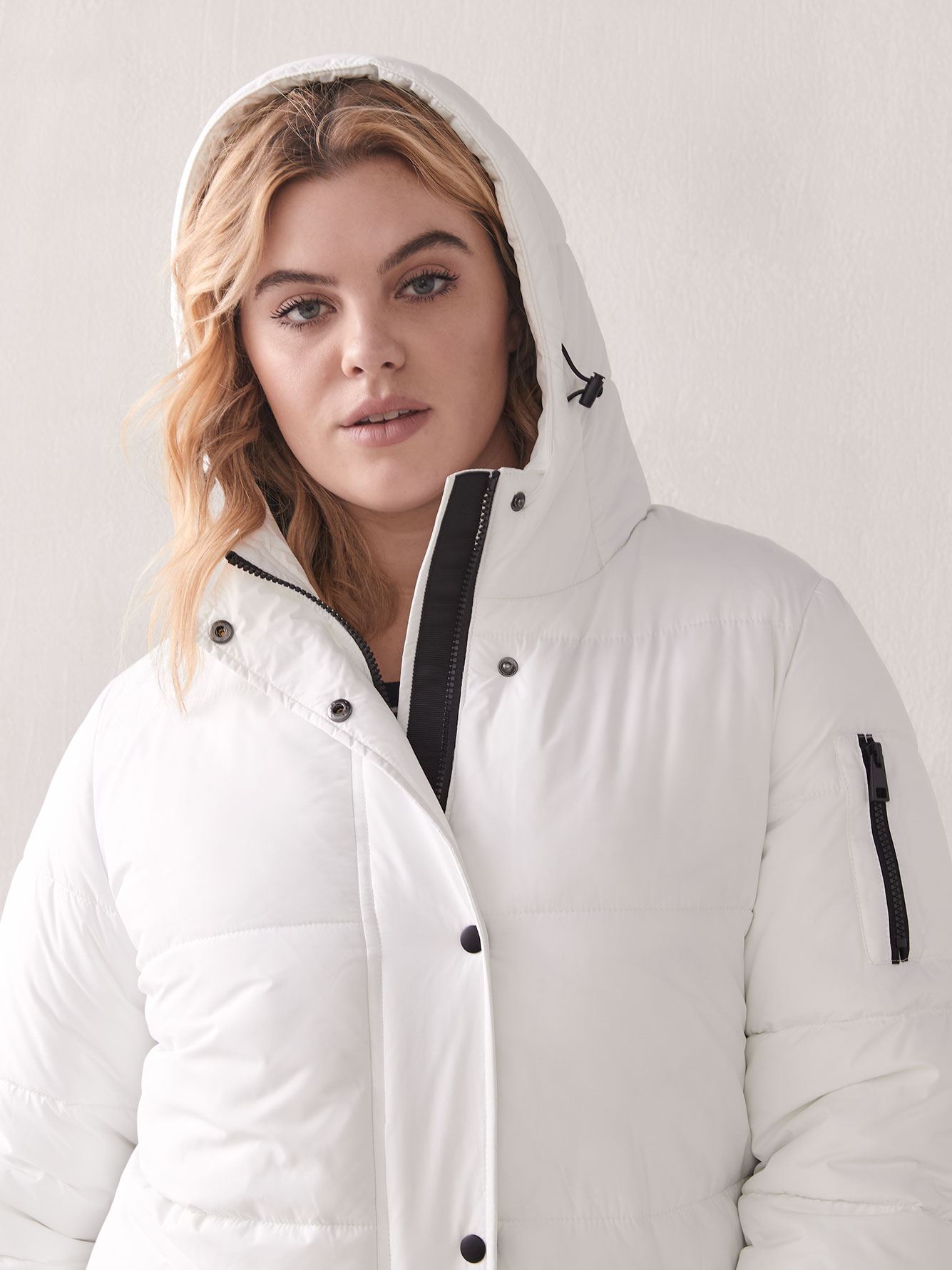 Atlantic White Long Puffer Coat Addition Elle Penningtons