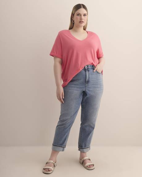 Responsible, Boyfriend-Fit V-Neck Tee - PENN. Essentials
