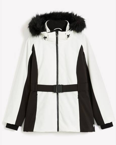 Responsible, Black & White Snow Jacket - Active Zone