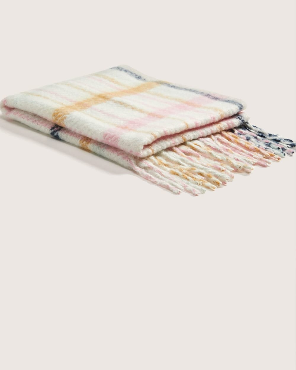 Plaid Winter Scarf With Fringes In Every Story Penningtons