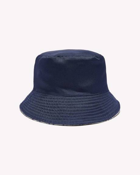 Reversible Floral-Print Bucket Hat