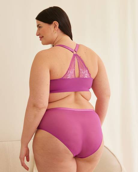 Soutien-gorge pigeonnant à dos nageur avec fermeture avant - Déesse Collection