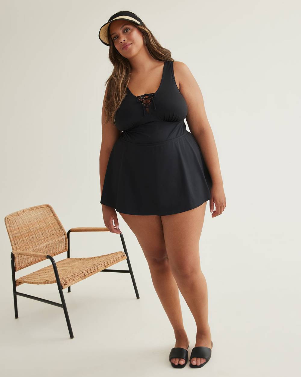 Black swimdresses sales