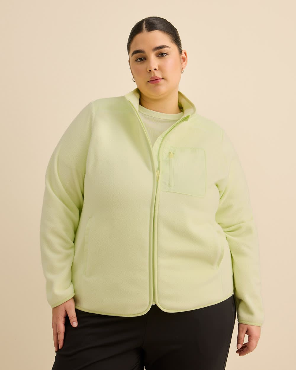 Polar Fleece Mock-Neck Jacket - Active Zone