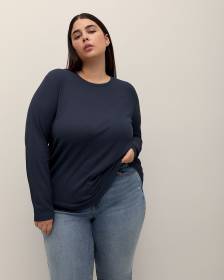 T-shirt côtelé, coupe boyfriend - Essentiels PENN.
