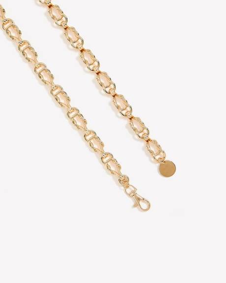 Golden Twist Link Chain Belt