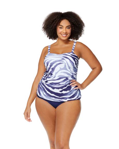 Haut tankini Protea à motif zébré - Raisins Curve