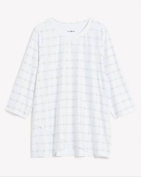T-shirt asymétrique avec manches trois-quarts - Active Zone