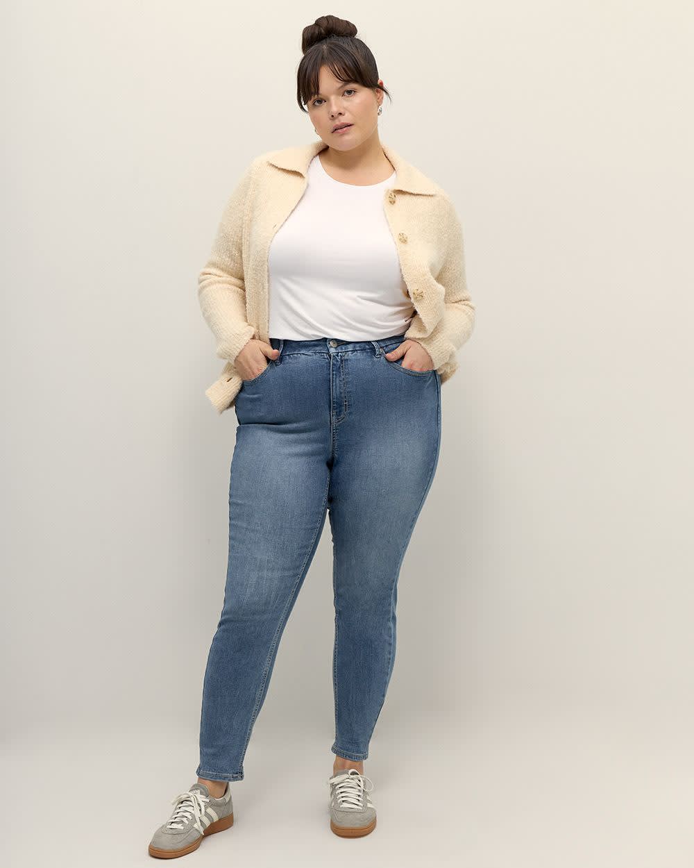 Responsible, Curvy-Fit Jeggings, Blue Wash - Addition Elle