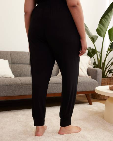 Responsible, Black Knit Pyjama Jogger Pant - ti Voglio