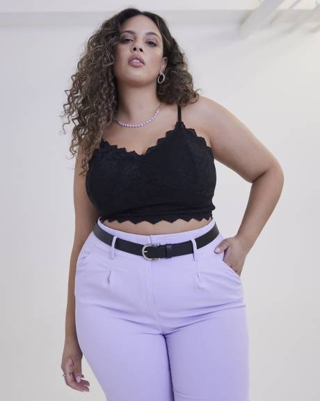 Lace Crop Camisole - Addition Elle