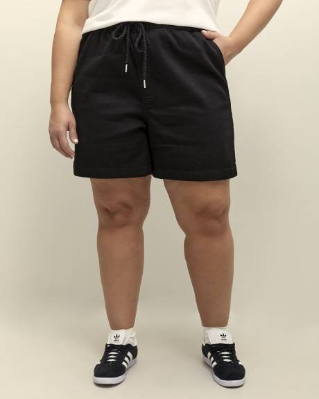 Responsible, Knit-Like Denim Shorts - d/C JEANS