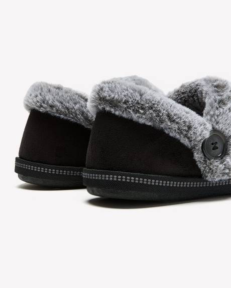 Wide Width, Cozy Slipper with Faux Fur Trim - Skechers