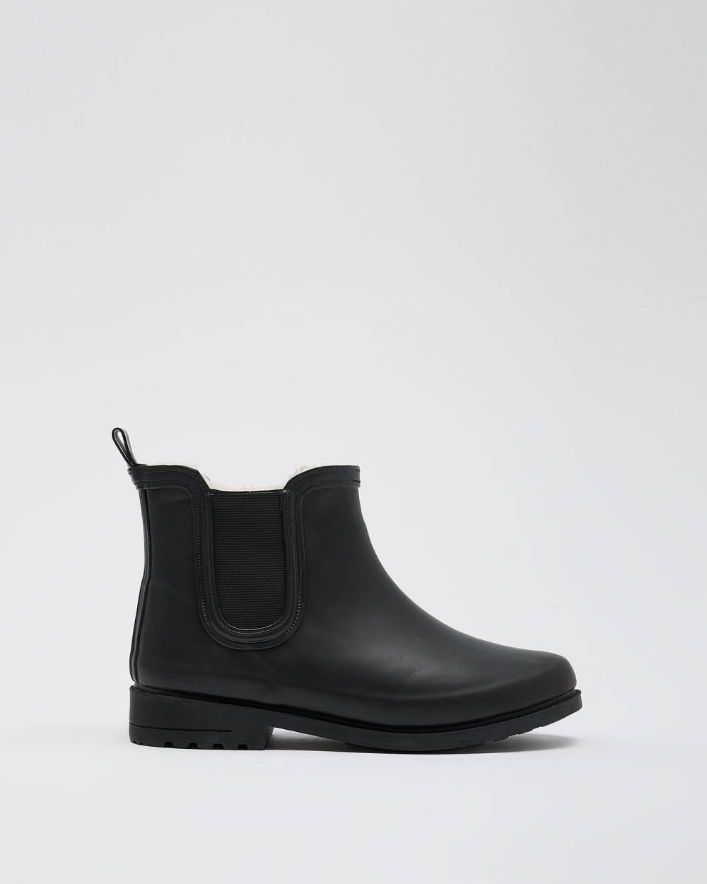 Extra Wide Width, Ankle Rain Boots with Fur Lining Penningtons