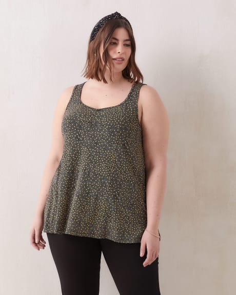 Sweetheart Tank Top With Shirring Details - In Every Story