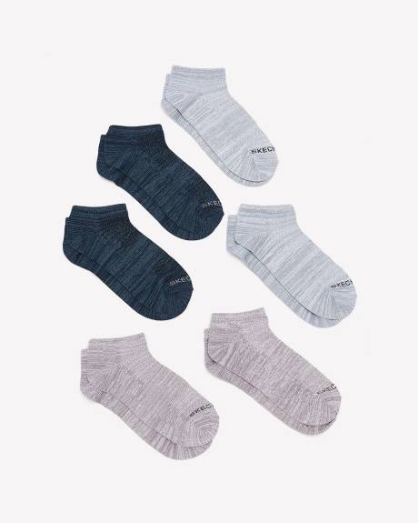 Non Terry Low-Cut Socks, Set of 6 - Skechers