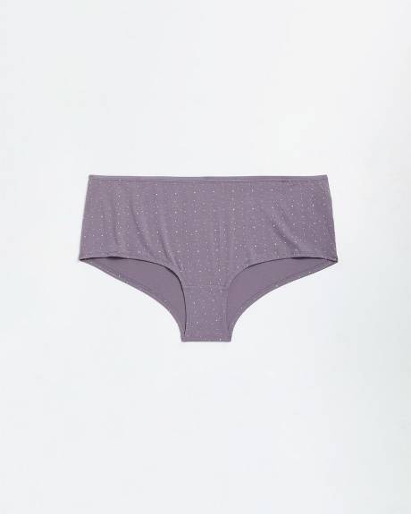 Culotte garçonne en coton à pois avec élastique scintillant - ti Voglio