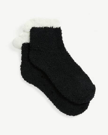 Soft Fleece Socks with Pompoms - ti Voglio