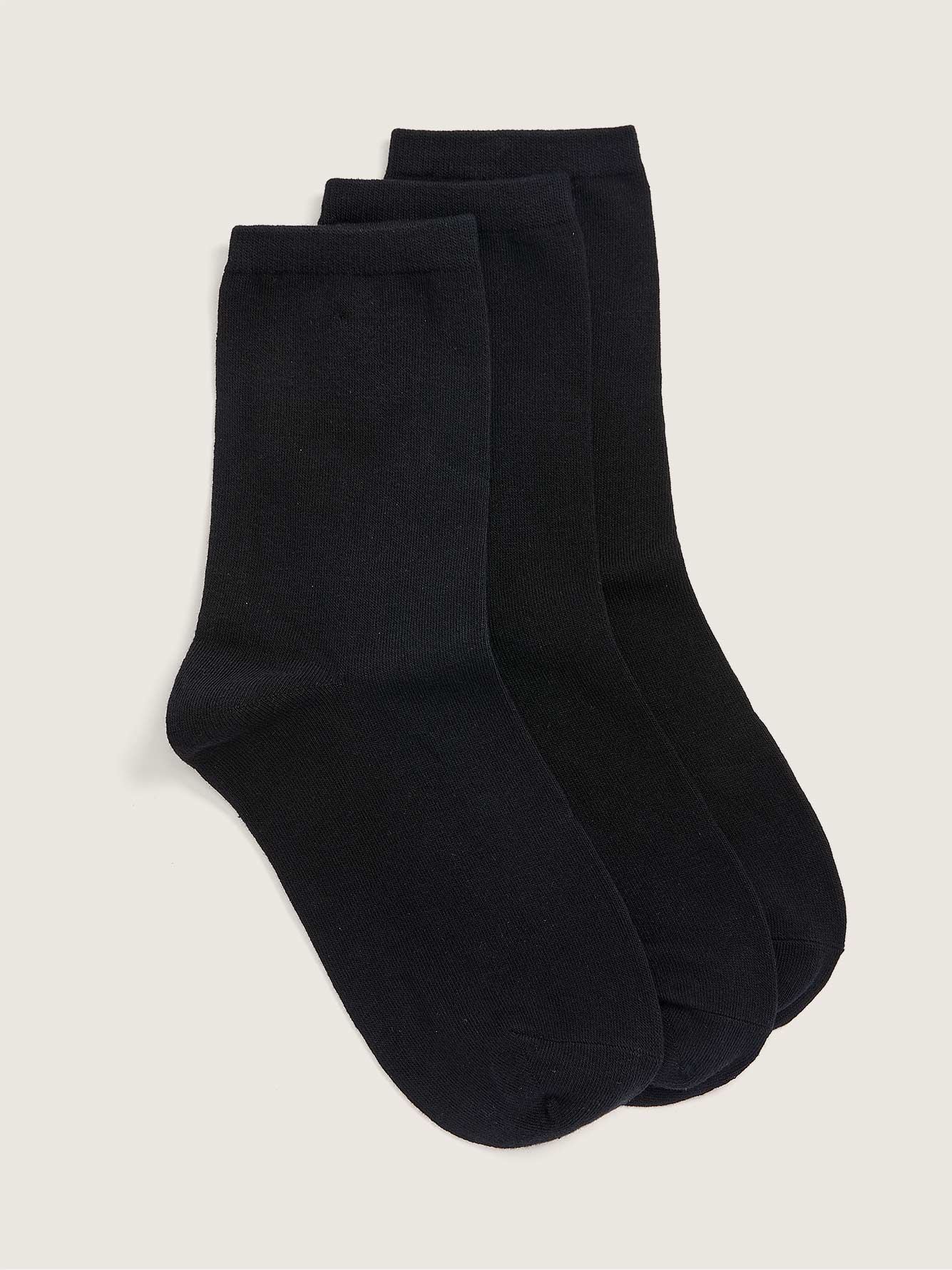 3-Pack Basic Cotton Socks – Addition Elle