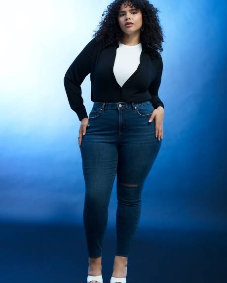 Black Curvy Jegging Denim Pants Online Shopping