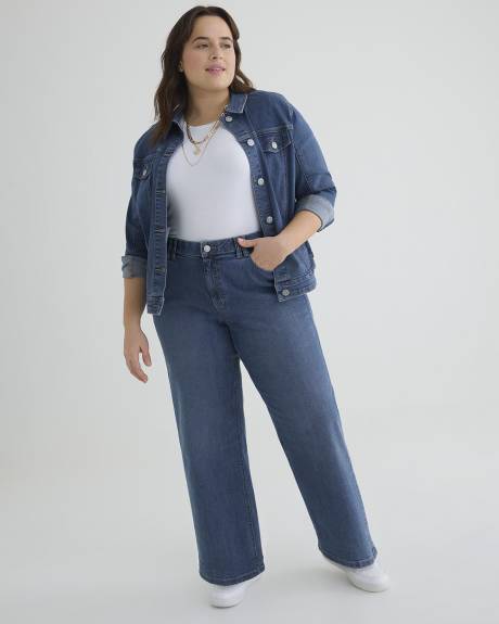 Plus Size Wide Leg Jeans, Plus Size Jeans