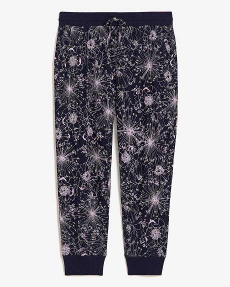 Pantalon de jogging capri fleuri - ti Voglio