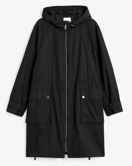 Manteau imperméable à capuche