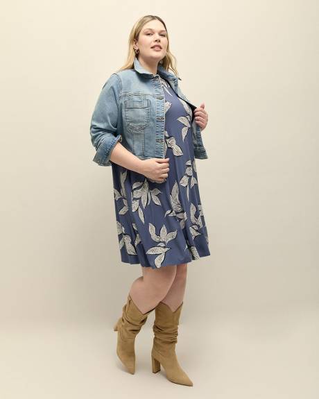 Responsible, Sleeveless Swing Crewneck Dress