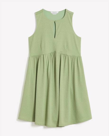 Robe trapèze sans manches à col rond - Addition Elle