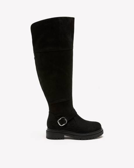 Extra Wide Width, Over-the-Knee Microsuede Boot
