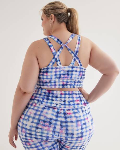 Responsible, Floral Crop Top with Multi-Strap Back - Active Zone