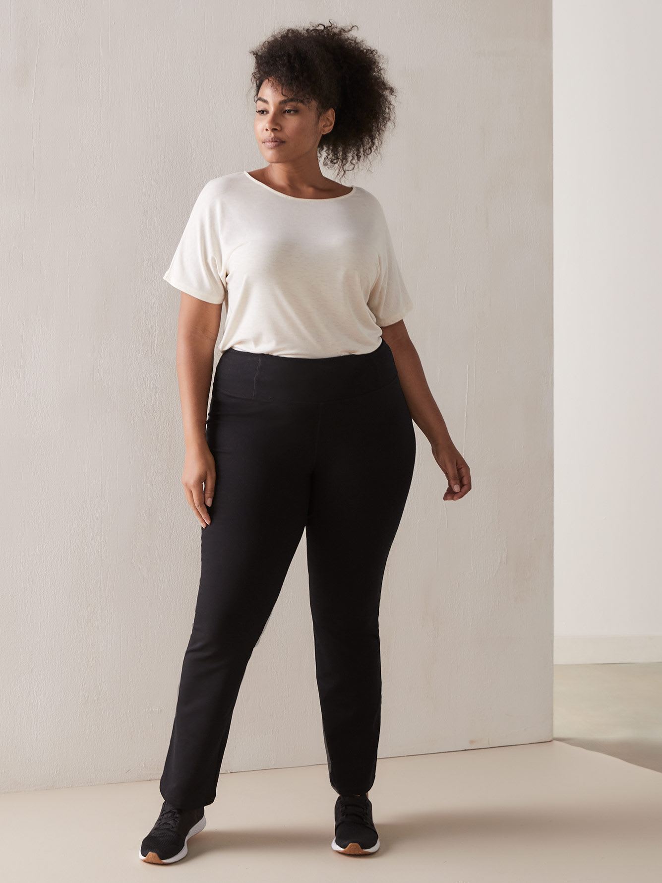 Basic Black Yoga Pant ActiveZone Penningtons