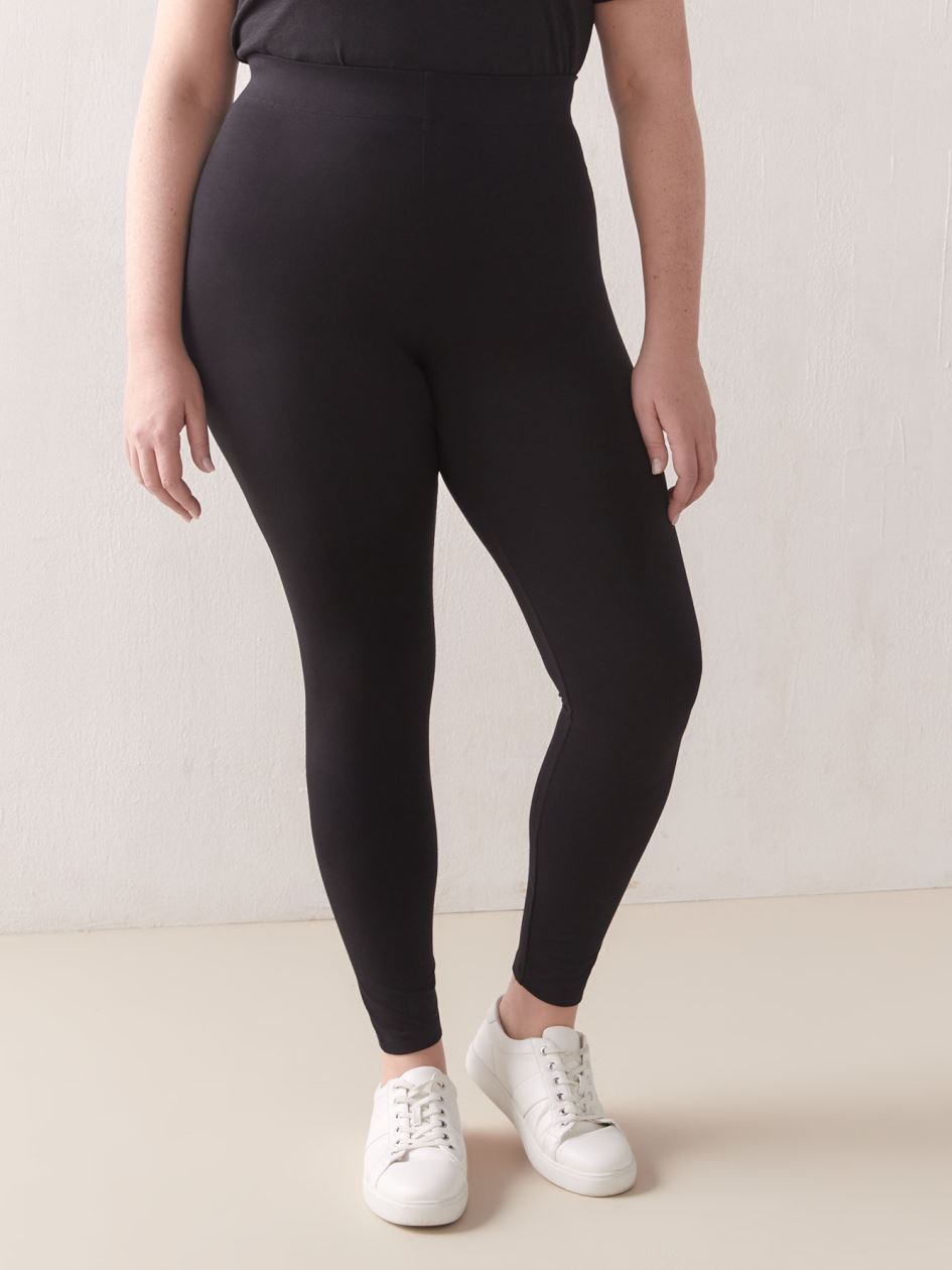 PETITE Wide Waistband Basic Legging - Addition Elle