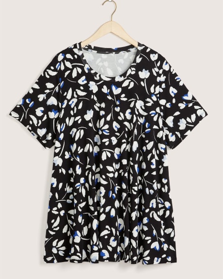 Printed Tunic with Sweetheart Neckline - In Every Story