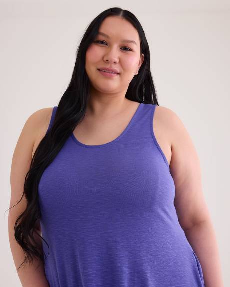 Robe couvre-maillot à encolure réversible avec détail noué