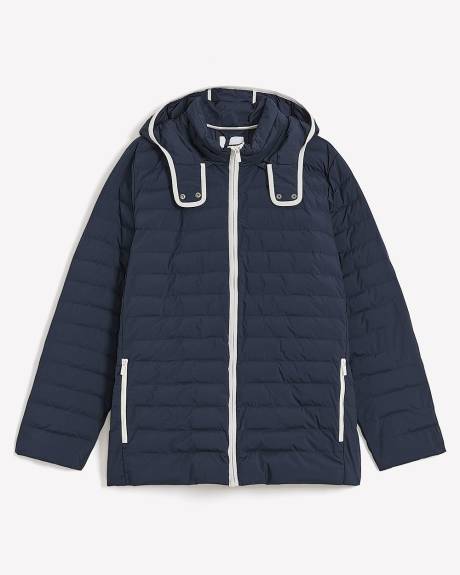 Packable Jacket with Removable Hood