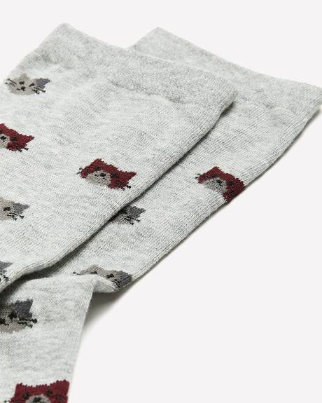 Chaussettes à motif de chats