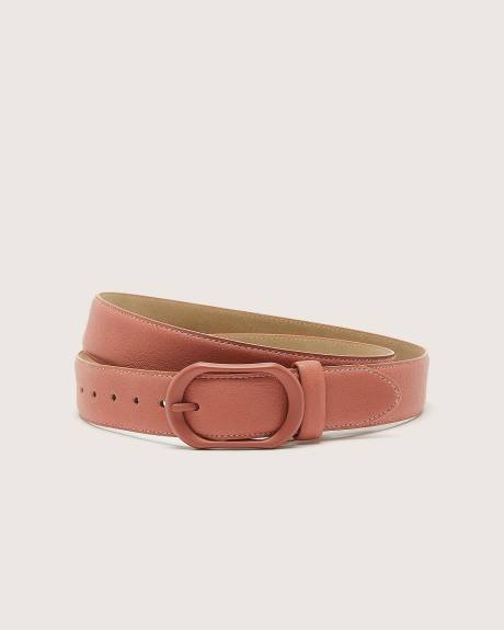 Colored Denim Belt with Matte Buckle