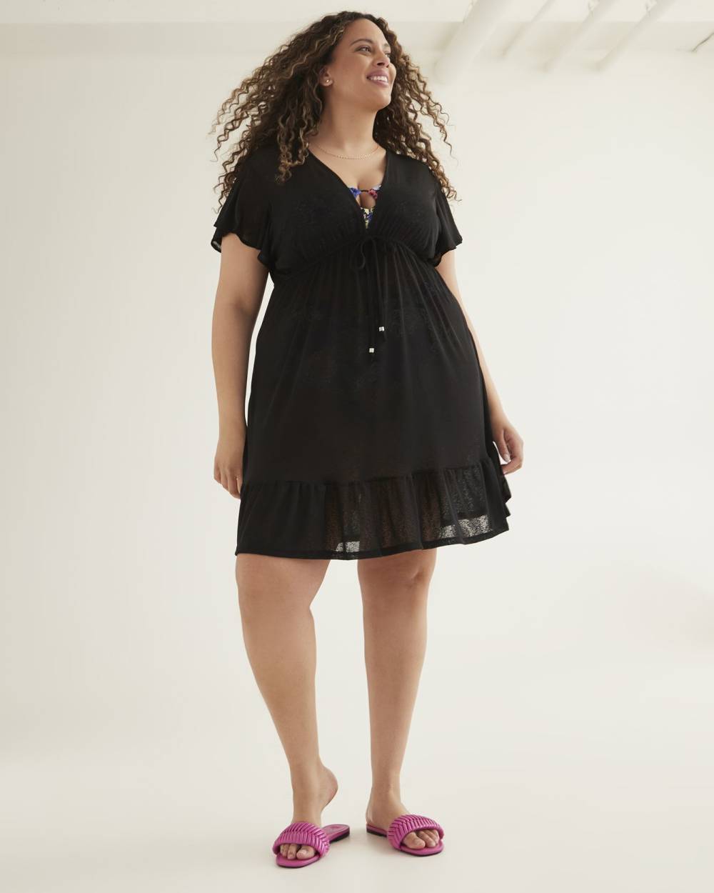 Flutter CoverUp Swim Dress Cover Me Penningtons