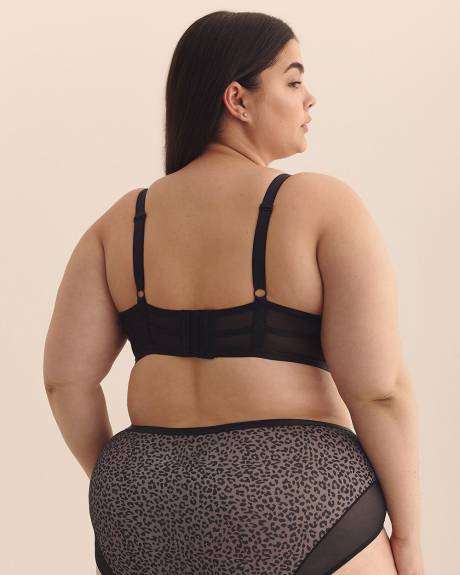 Cheetah-Print Underwire Balconette Bra - Déesse Collection