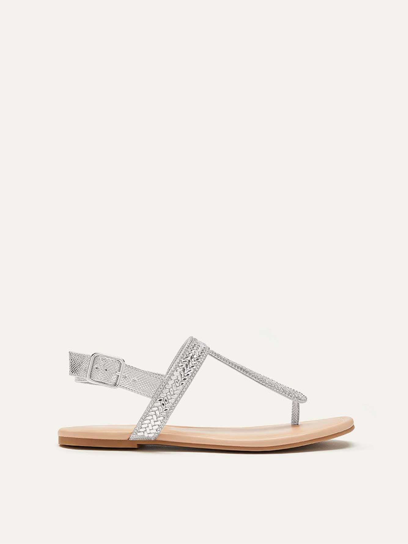 Wide Ankle Buckle Thong Sandals | Penningtons