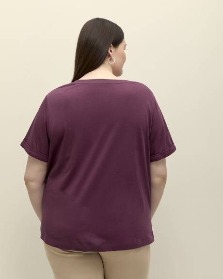 Responsible, Boyfriend-Fit V-Neck Tee - PENN. Essentials