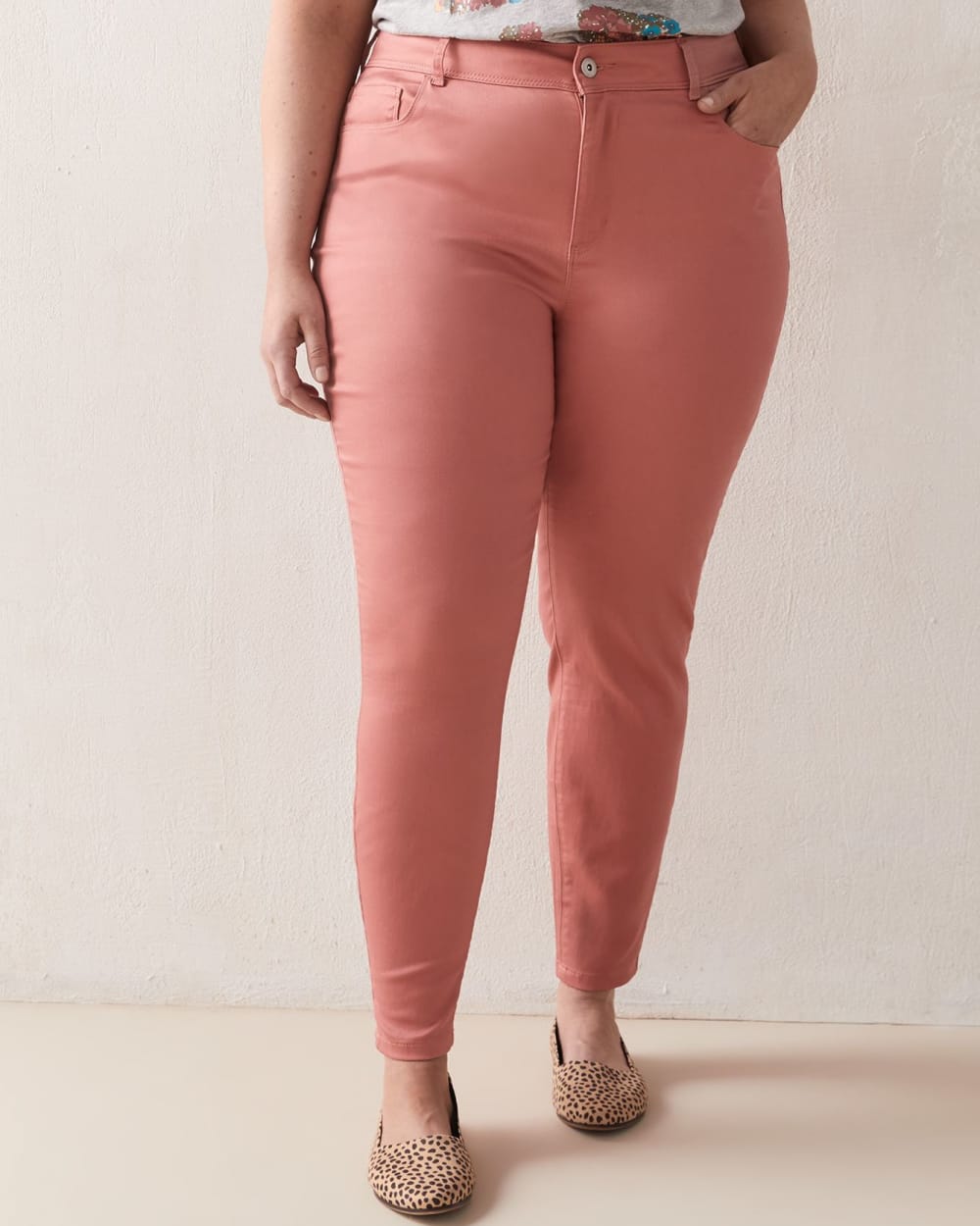 half and half coloured jeans