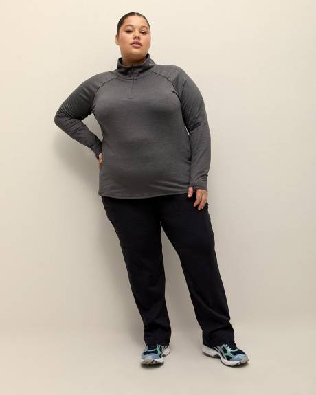 Half-Zip Mock-Neck Pull-Over - Active Zone