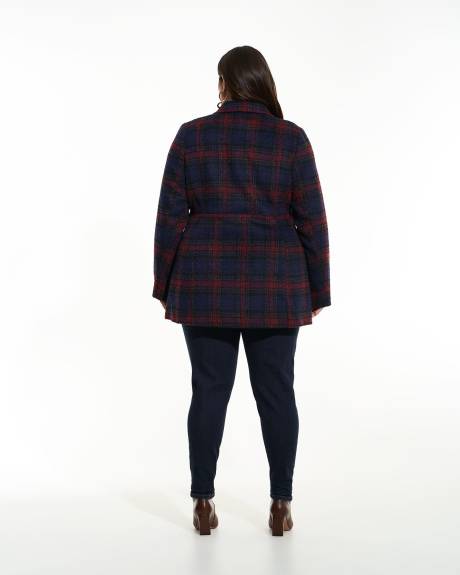 Responsible, Plaid Military Wool Coat - Addition Elle